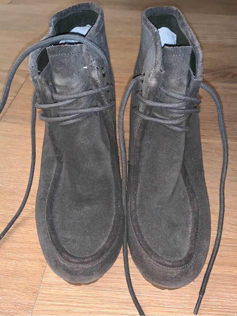 Michael Kors Dark Brown Suede Heeled Lace-Up Boots